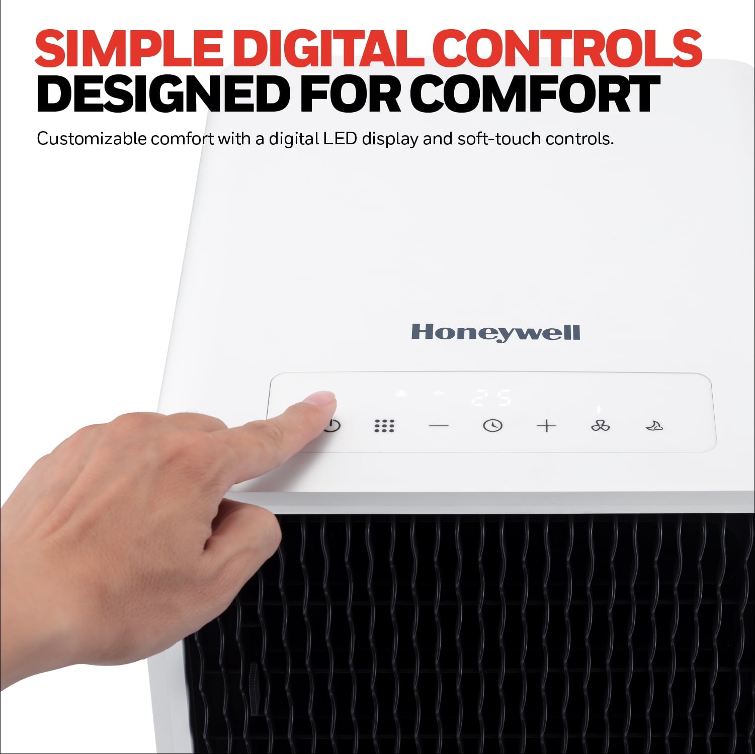 Honeywell 11,000 BTU Slim Portable AC with Fan, Dehumidifier Cools Up to 500 Sq. Ft., HX2CESAWG8 (8,000 BTU SACC)