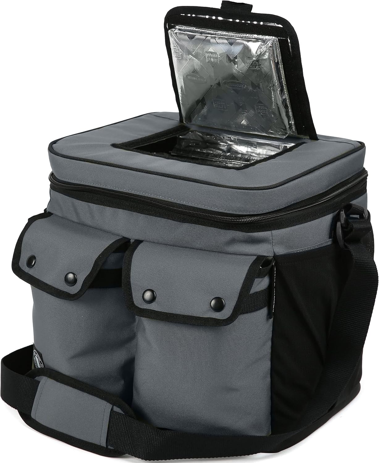 Arctic Zone Grey Repreve 24 Can Double Pocket Cooler