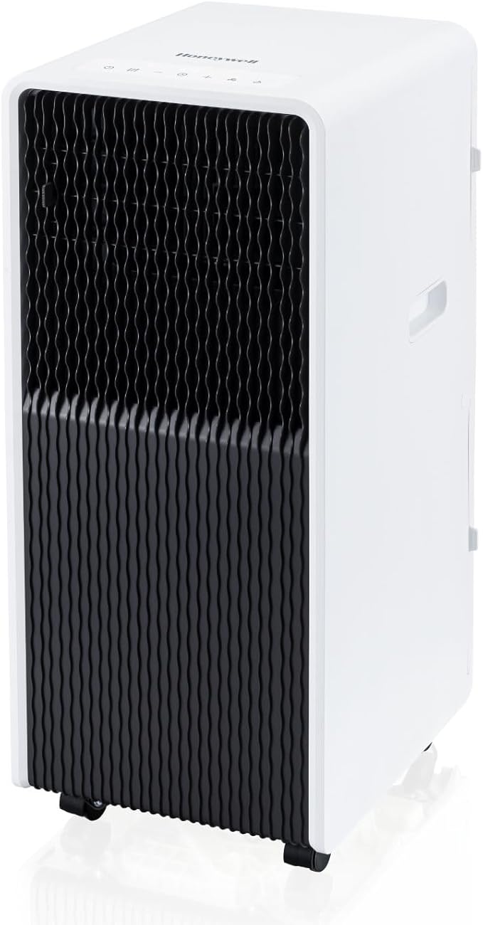 Honeywell 13,500 BTU Slim & Smart WiFi Portable AC with Fan, Dehumidifier, Alexa/Google Home Voice Control Cools Up to 660 Sq. Ft