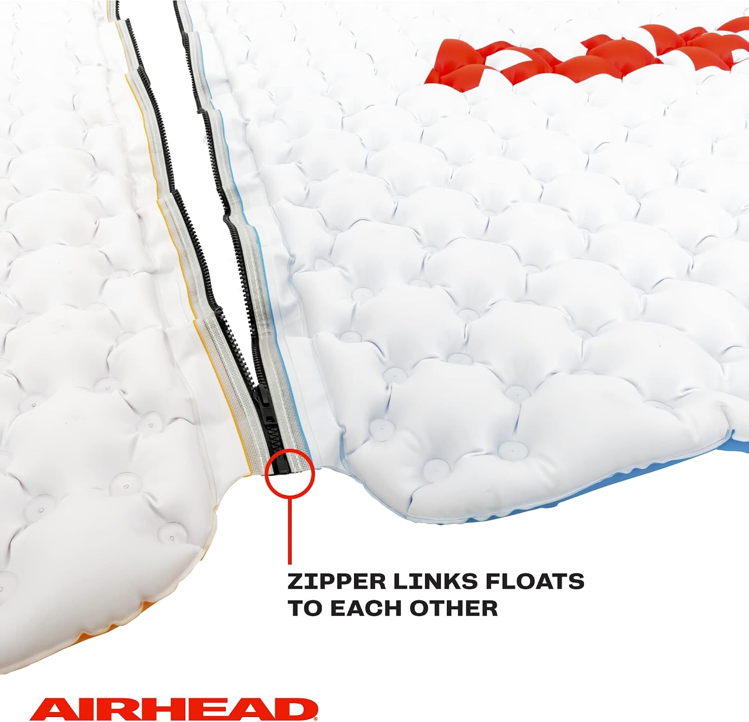 Airhead Air Island, Inflatable Large Lake Float, 10ft x 6ft