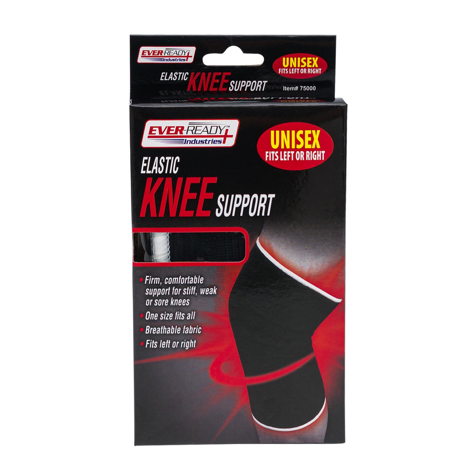 Elastic Knee Support Sleeve for Stability & Firm Support- Breathable Fabric, One Size Fits Most