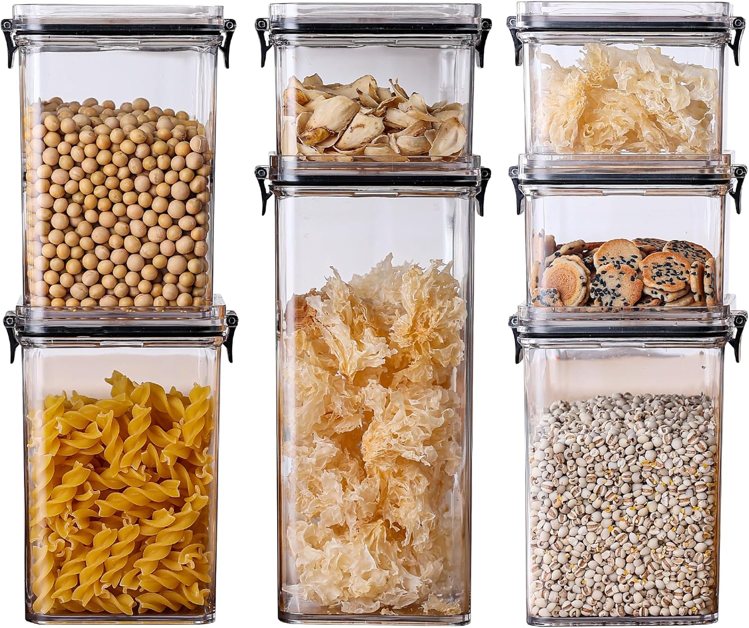 7-Piece Food Container Set with Snap-Lock Airtight Lids
