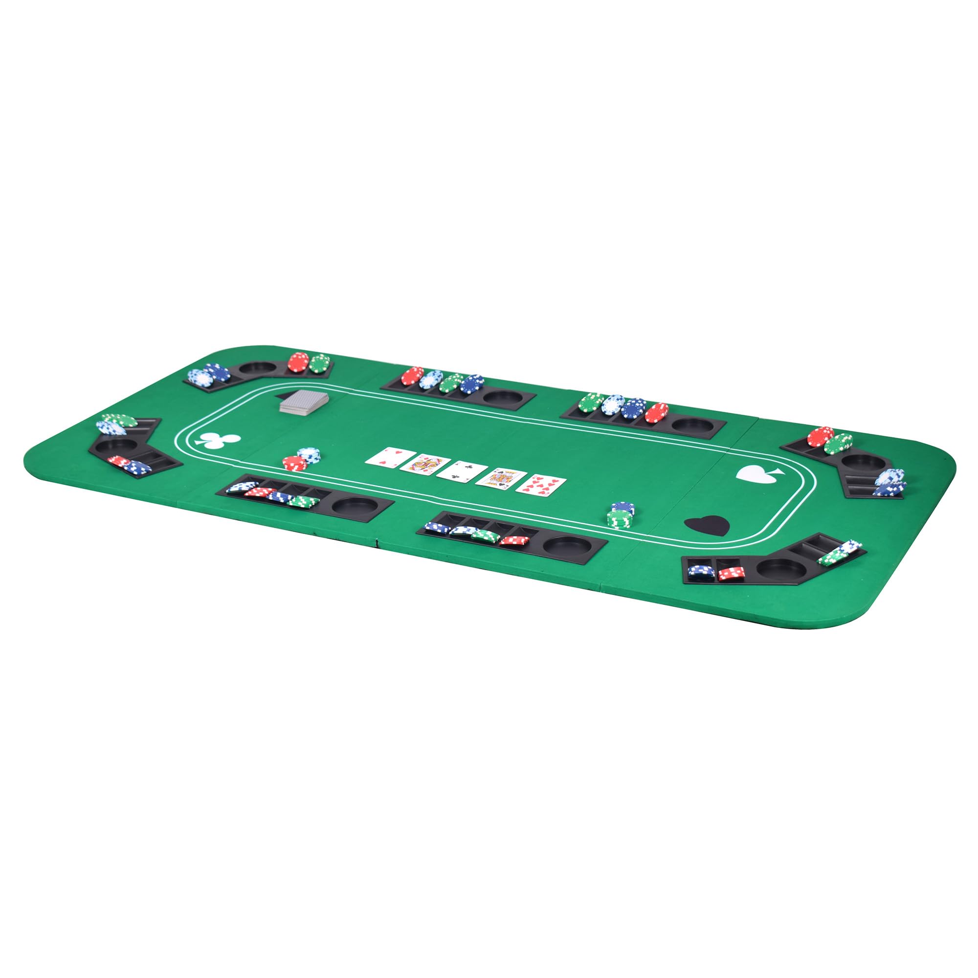 Hathaway No Limit 3-in-1 Portable Casino Tabletop, Black/Green