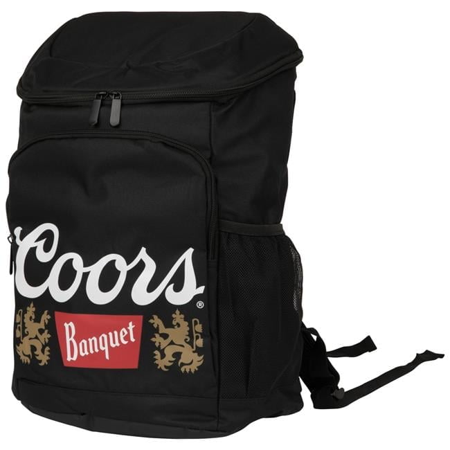 Coors Banquet Logo Cooler Backpack, Black, 2 Pack
