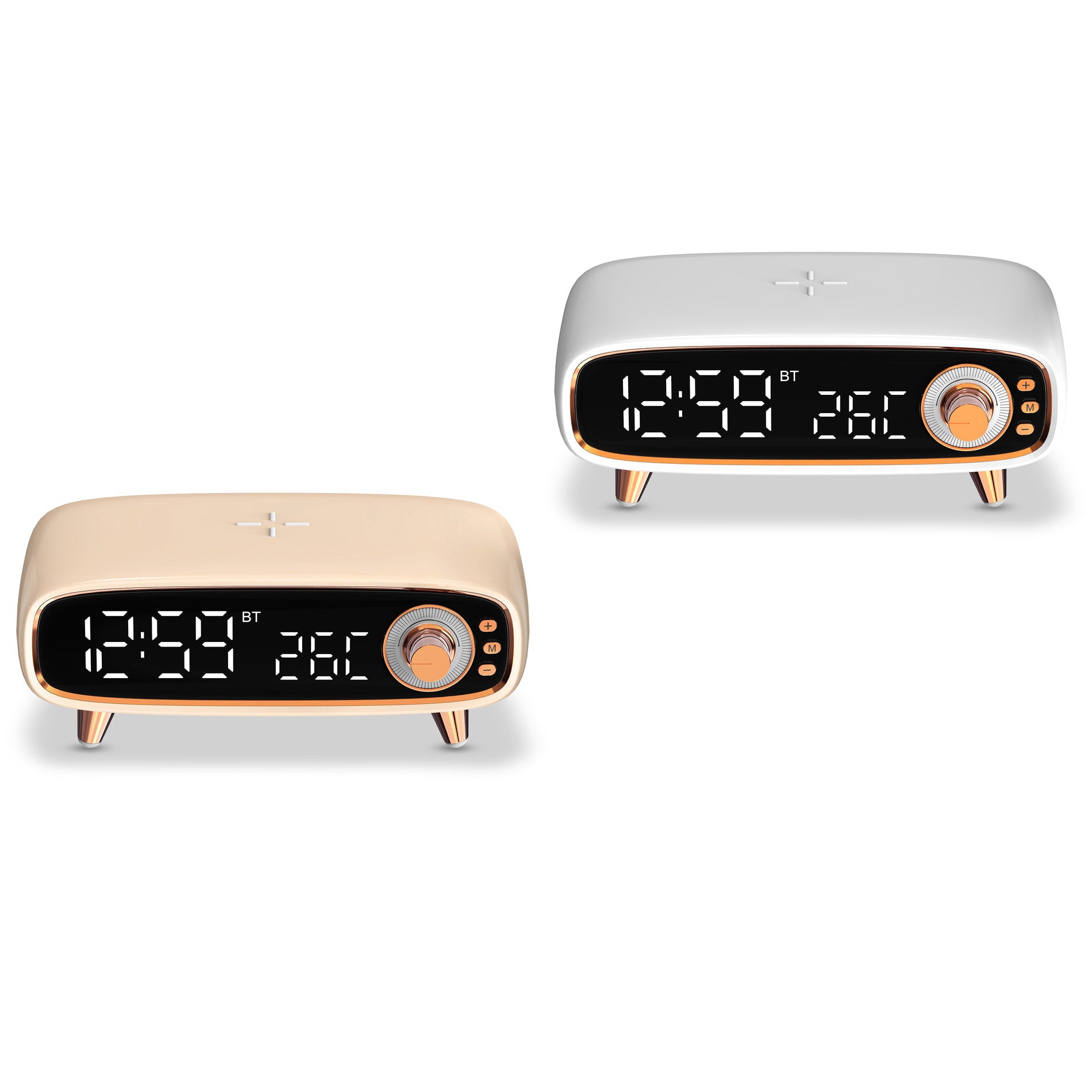 Sarina Wireless Charging Alarm Clock with Speaker