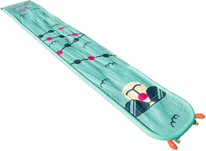 BigMouth Slip and Slide with Built-in Sprinklers, 18ft Long Summer Water Fun, Waterslide Includes Matching Sled, Easy Setup Outdoor Water Toy for Kids and Adults - Llama