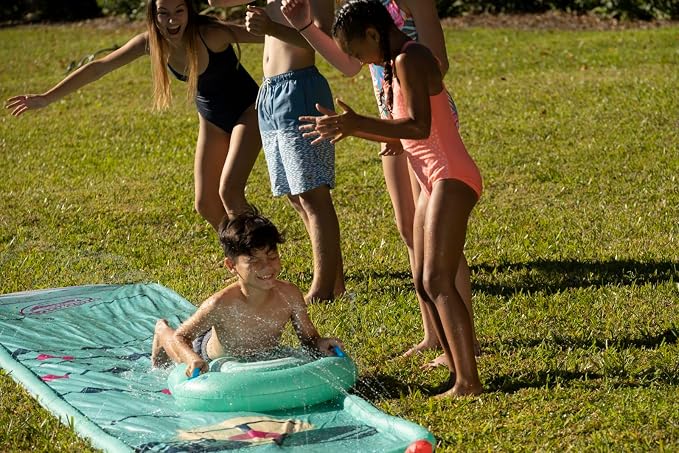 BigMouth Slip and Slide with Built-in Sprinklers, 18ft Long Summer Water Fun, Waterslide Includes Matching Sled, Easy Setup Outdoor Water Toy for Kids and Adults - Llama