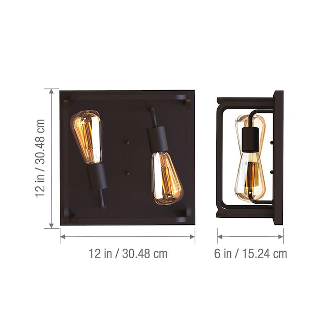KODA Fulton Essential 2-Light Flush Ceiling Light
