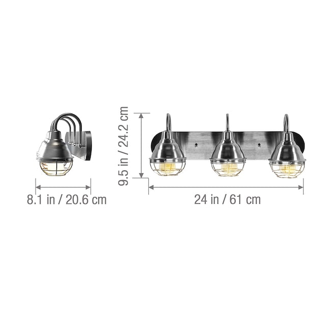 KODA Webster Industrial Bathroom Vanity Light