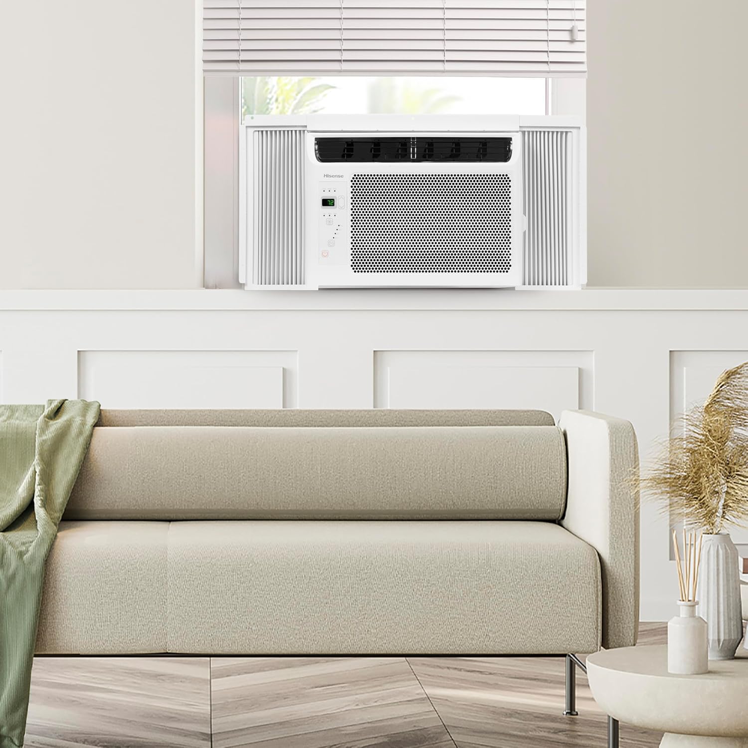 Hisense 6,000 BTU Window Air Conditioner, Easy Installation, Ultra Quiet, Easy-to-install Window Kit Included, White