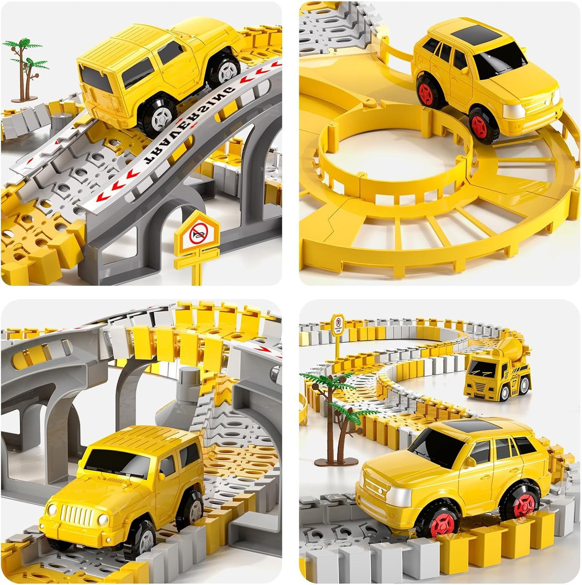 Toddlers 236pcs Construction Race Track Toys for ages 3+