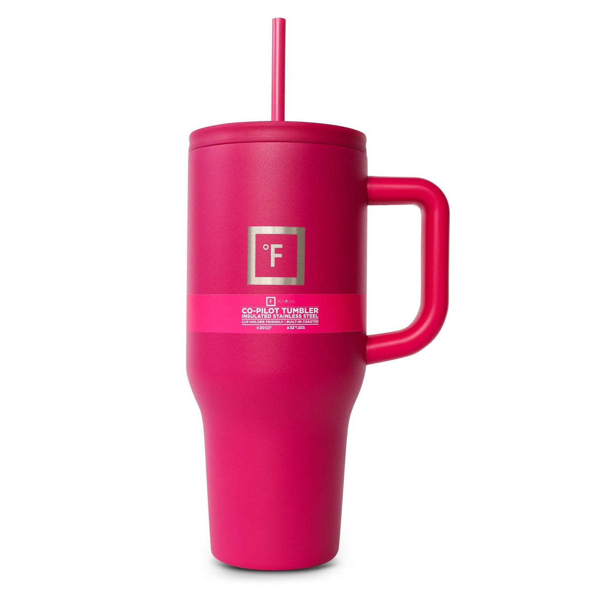Iron Flask Stainless Steel, Leak Proof 32oz Copilot Tumbler - Orchid Pink
