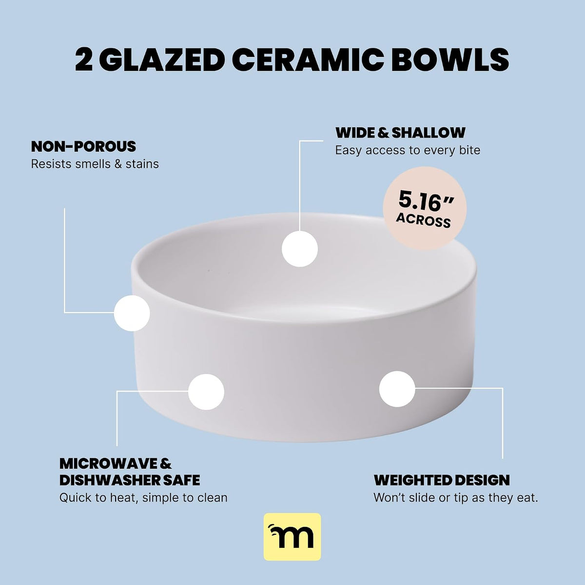 MalsiPree Dog Bowls Elevated & Pet Bowls - Small, Sand Beige - 45 Tilt Stand with Splash Guard - Dog Feeding Station with Ceramic Dishes for Food & Water