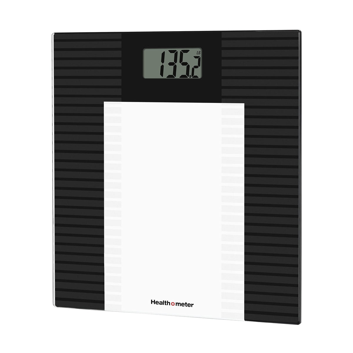 Health o Meter Glass Weight Tracking Digital Scale for Body Weight, Bathroom Scale, 2 Users, Accuracy & Precision, LCD Display, 400 lbs Capacity, Batteries Included Black Standard