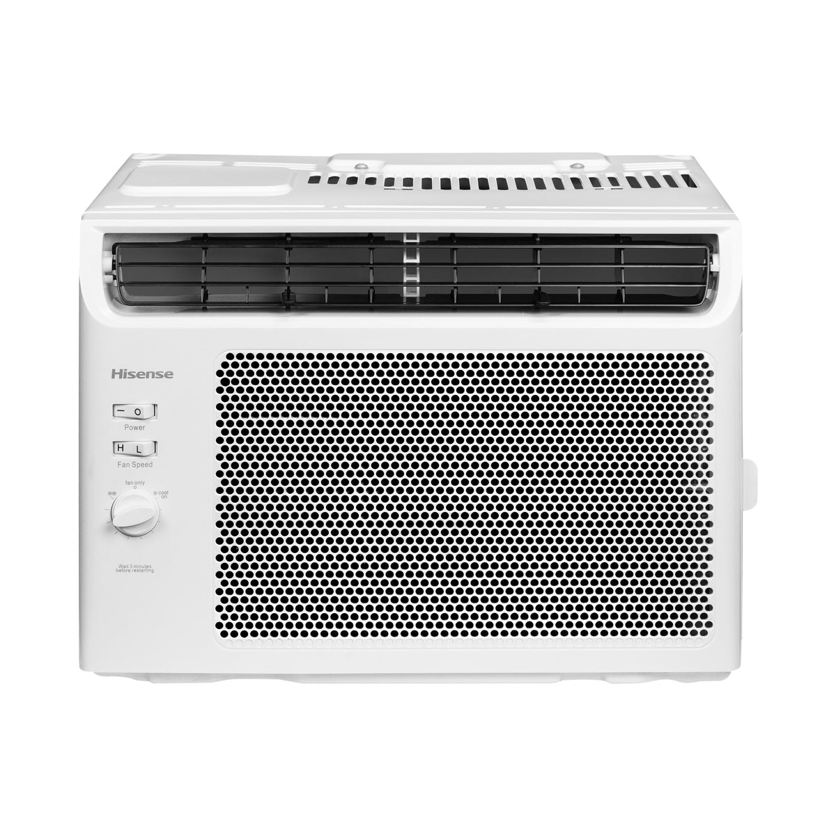 Hisense 5,000 BTU Window Air Conditioner 150 sq ft. Easy Clean, Easy to Install, 4-Way Air Direction, Powerful Cooling with Ultra Quiet Comfort, Damaged Box
