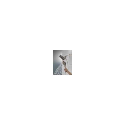 Delta In2ition Two-in-One Shower with 5-Spray Patterns in Spotshield Brushed Nickel