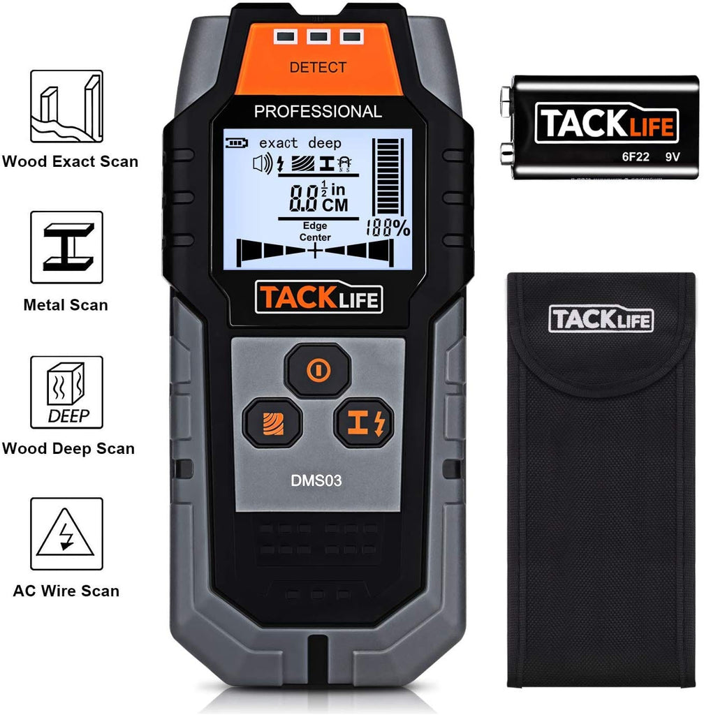 TACKLIFE 4 In 1 Center Finding Electronic Scanning Stud Finder