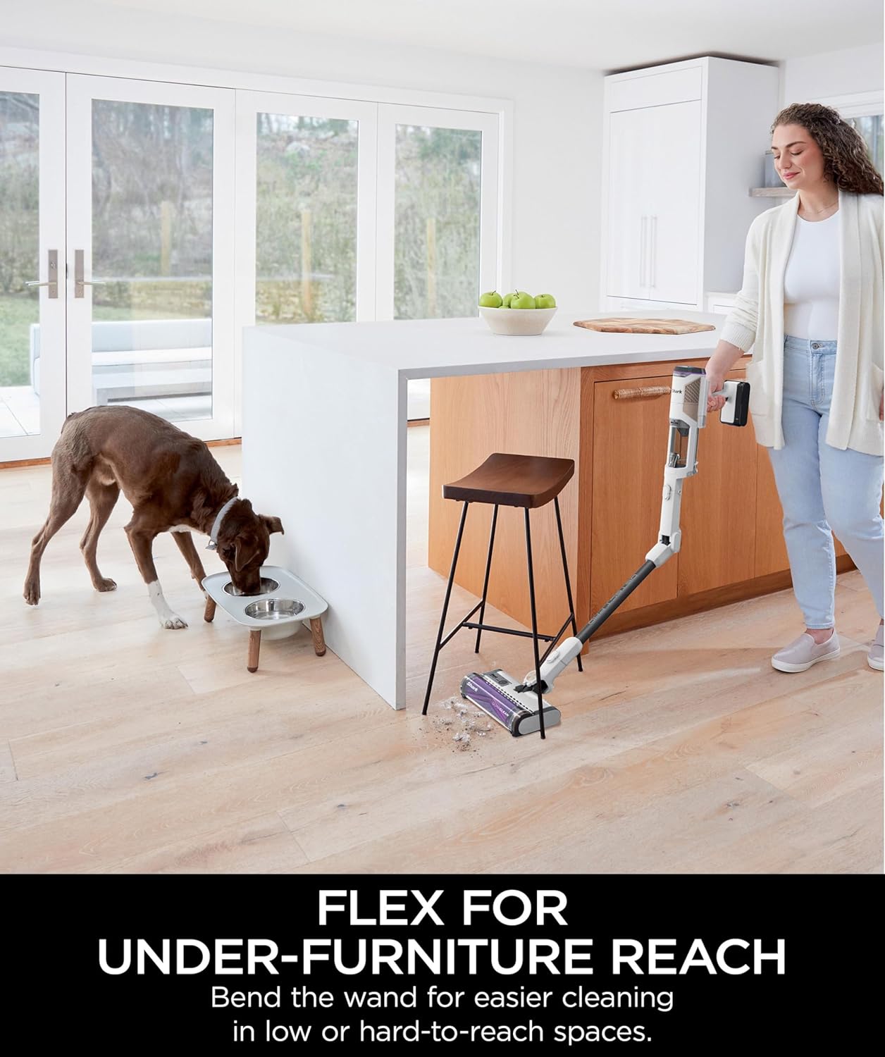 Shark IW3615 Detect Pro Cordless Stick Vacuum with HEPA Auto-Empty System, Flexible Wand, Portable Handheld Attachment, 60 Minute Runtime (Refurbished)