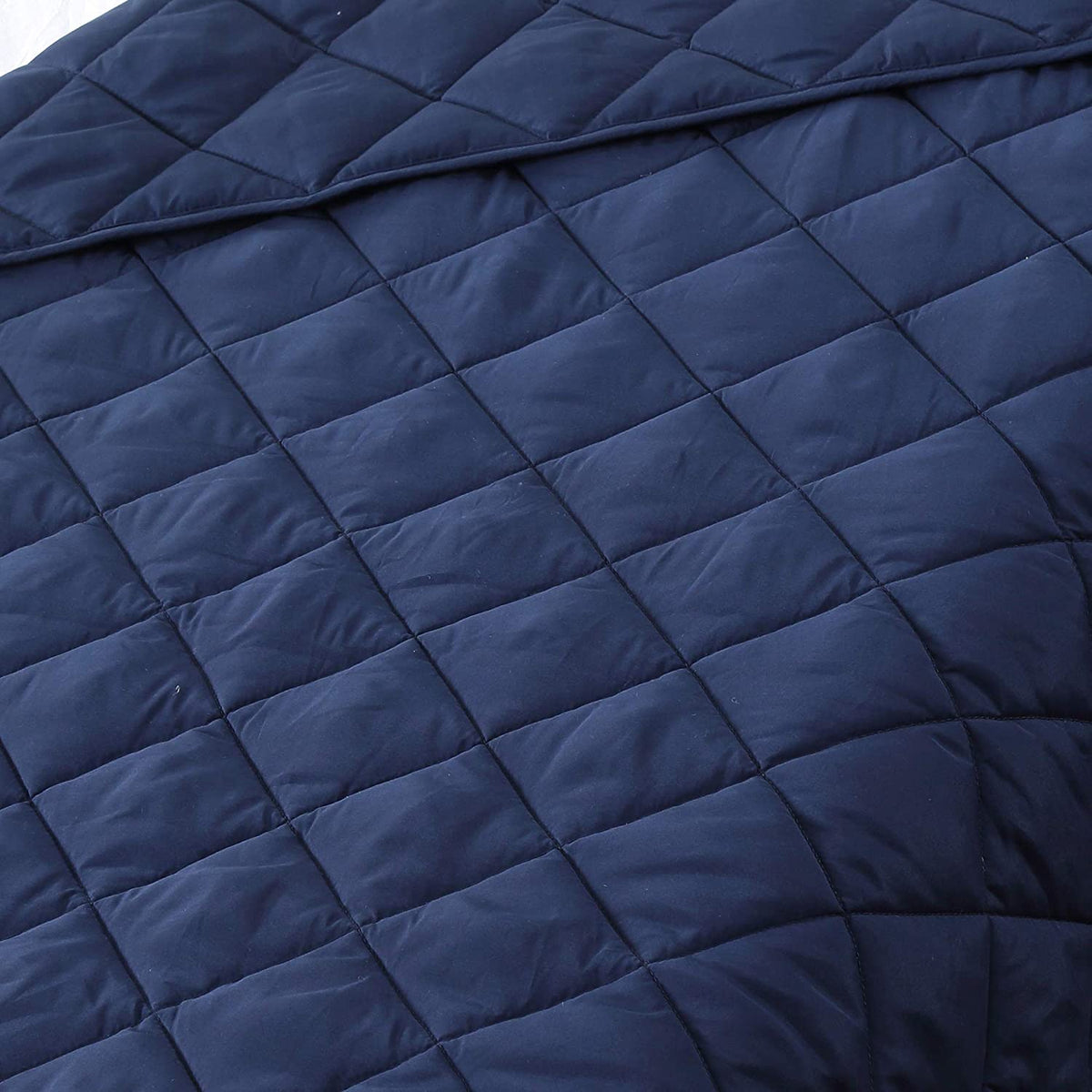 Blanquil Quilted Weighted Blanket, Navy