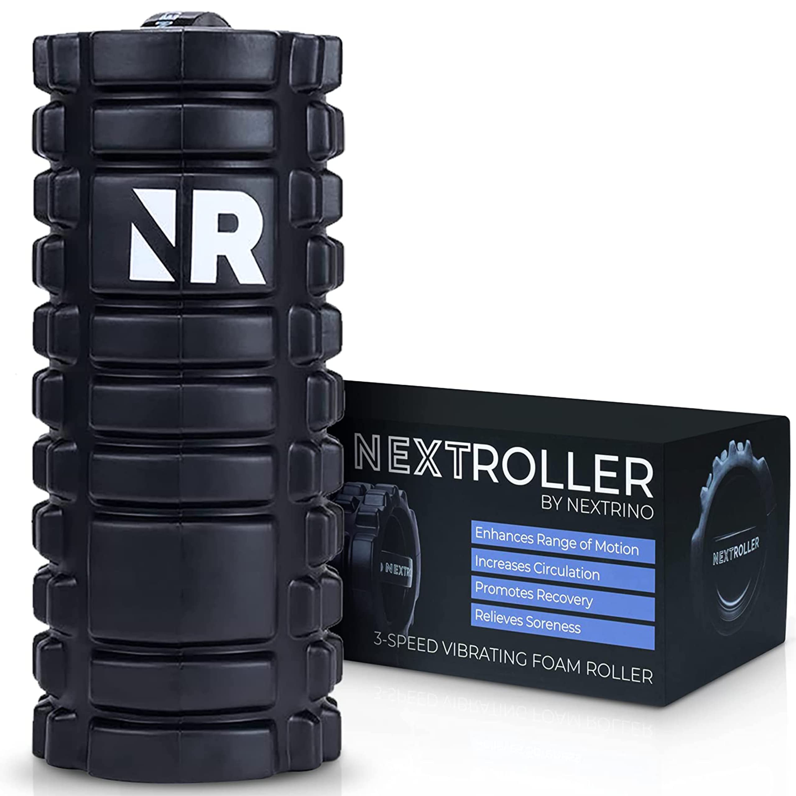 NextRoller 3-Speed Vibrating Foam Roller High Intensity