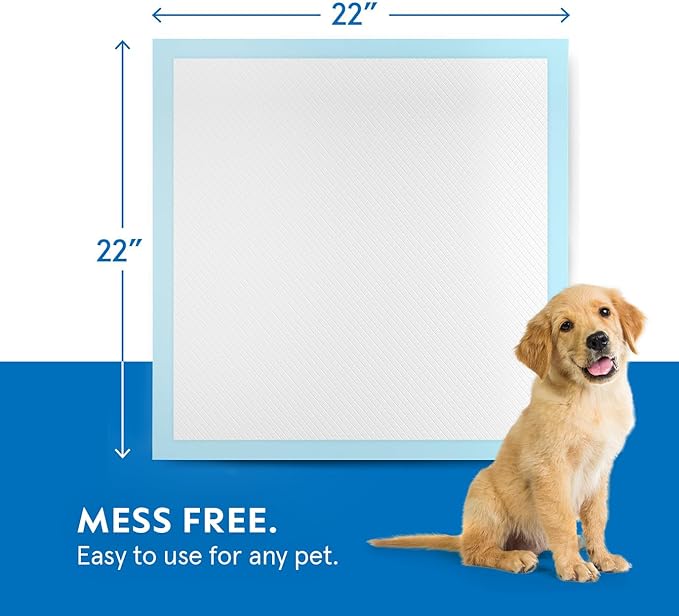 Snuggle Dry Puppy Training Pads with 5-Layer Leak-Proof Design and Quick-Dry Surface, Odor-Control Carbon, 22 x 22 Inch - Pack of 110