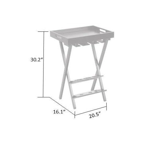 COSCO Wood Folding Wine Rack with Removable Tray, Espresso