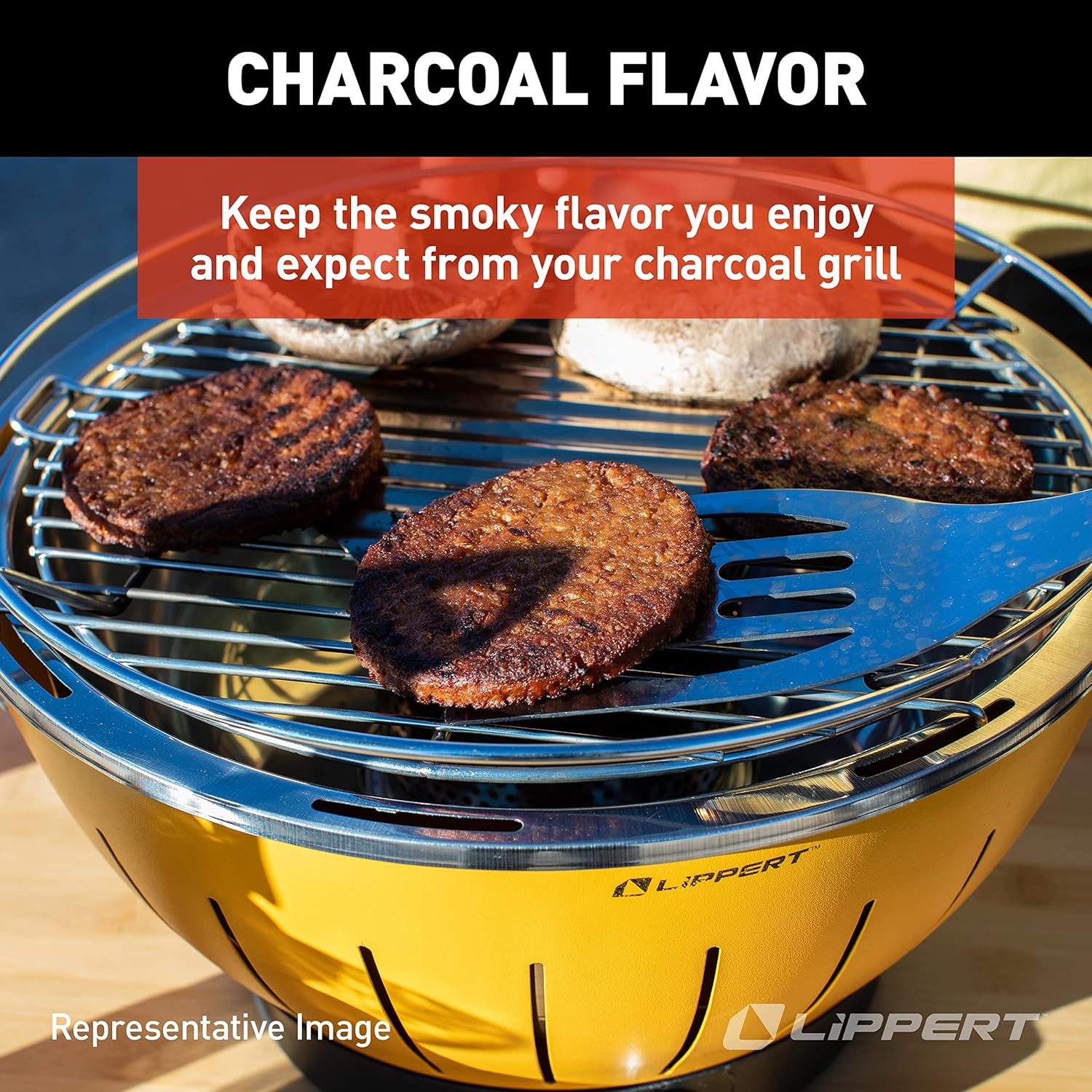 Lippert Odyssey Durable Lightweight Portable Charcoal Grill