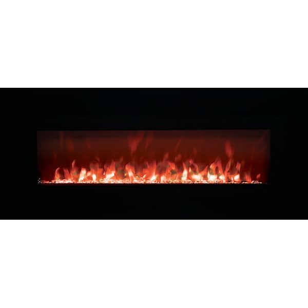 Edenbranch 50" Wall Mounted Electric Fireplace w /Crystal Flame Effect