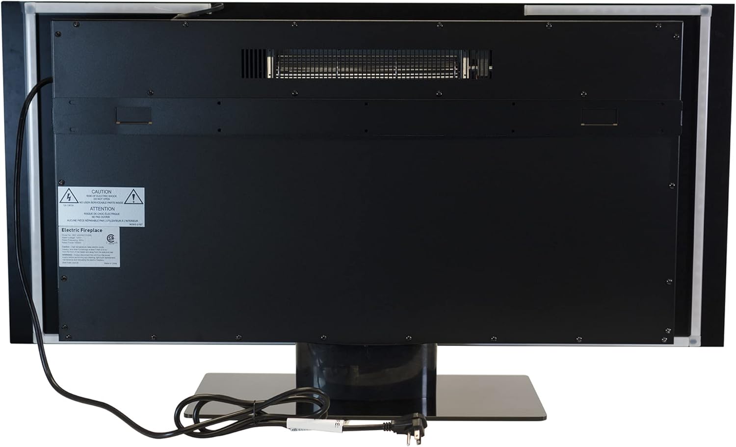 Eden Branch Heating Wall Mounted & Stand, with Bluetooth Speaker, Crystals/Log Flame Effect, Black - 42
