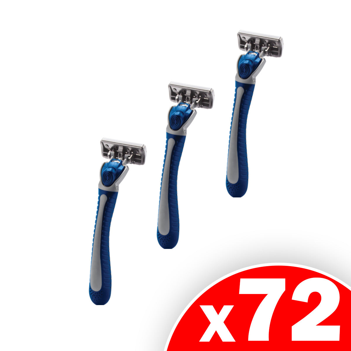 Brookstone 5 Blade Disposable Razor, 72 Packs of 3