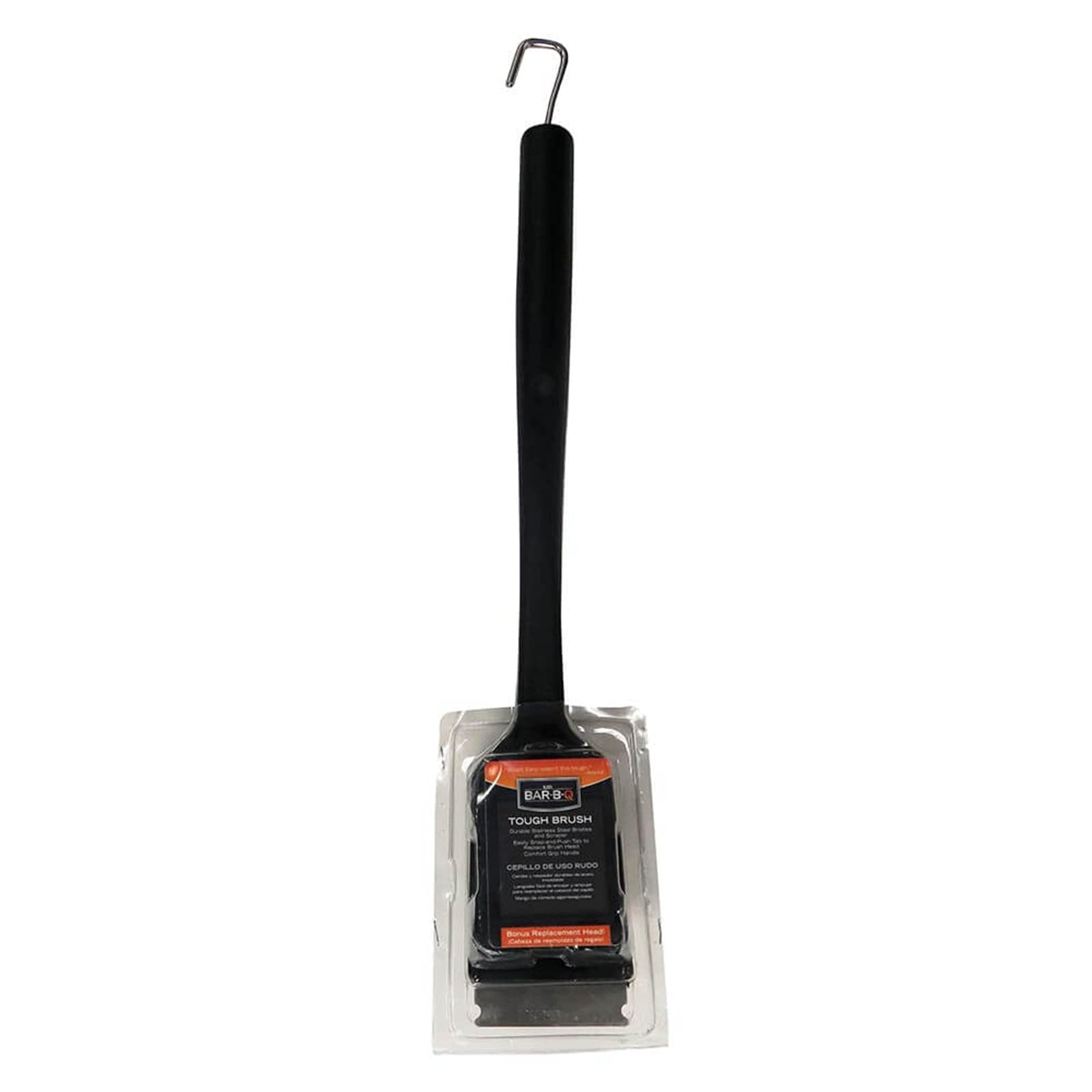 Mr. Bar-B-Q 06387Y Tough Brush Grill Brush with 1 Extra Head