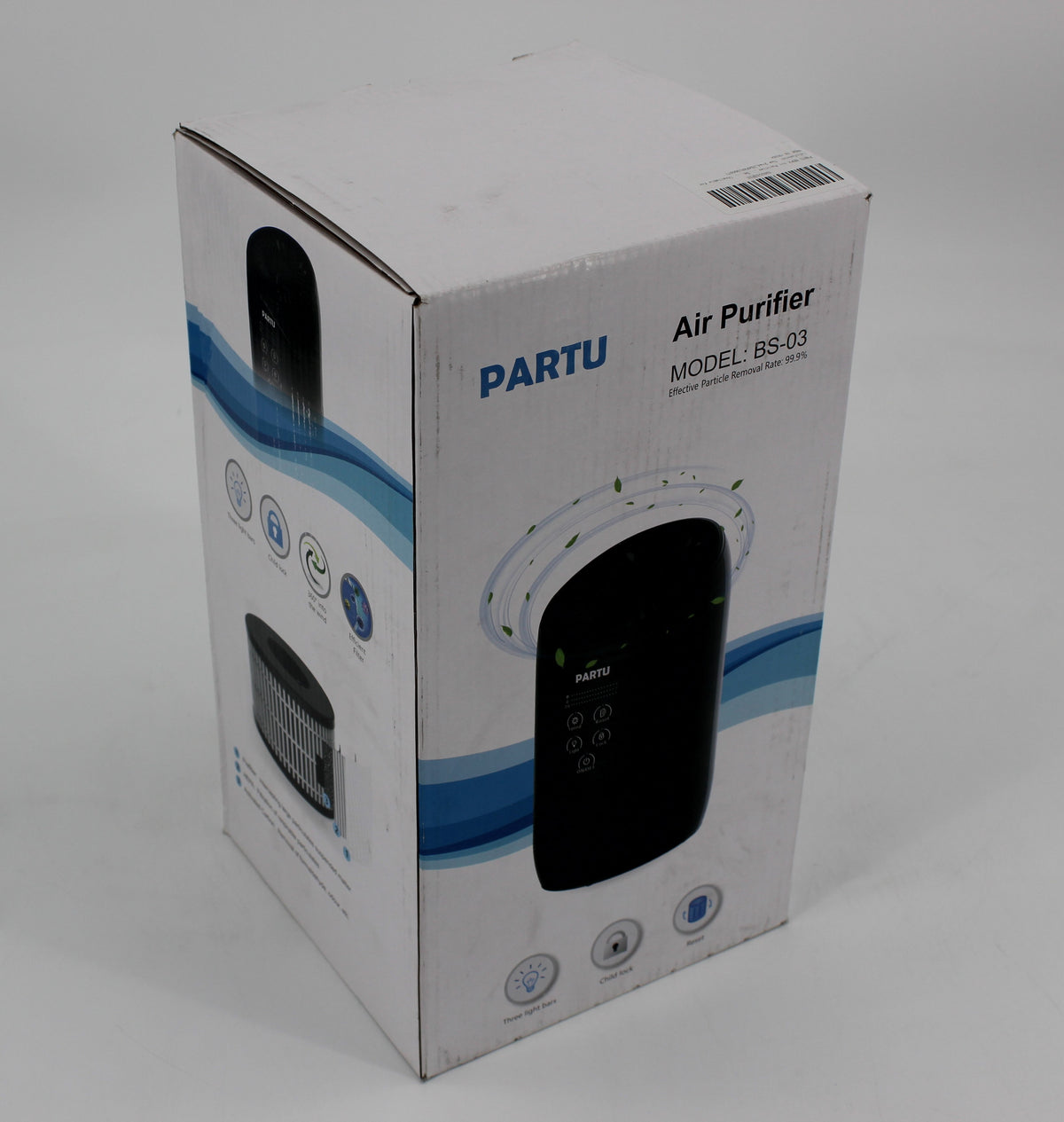 PARTU Air Purifier for Dust, Smoke, Pets Dander, Pollen, Odors