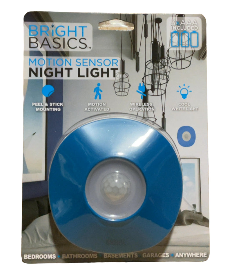 Wireless Motion Sensor Night Light, Blue