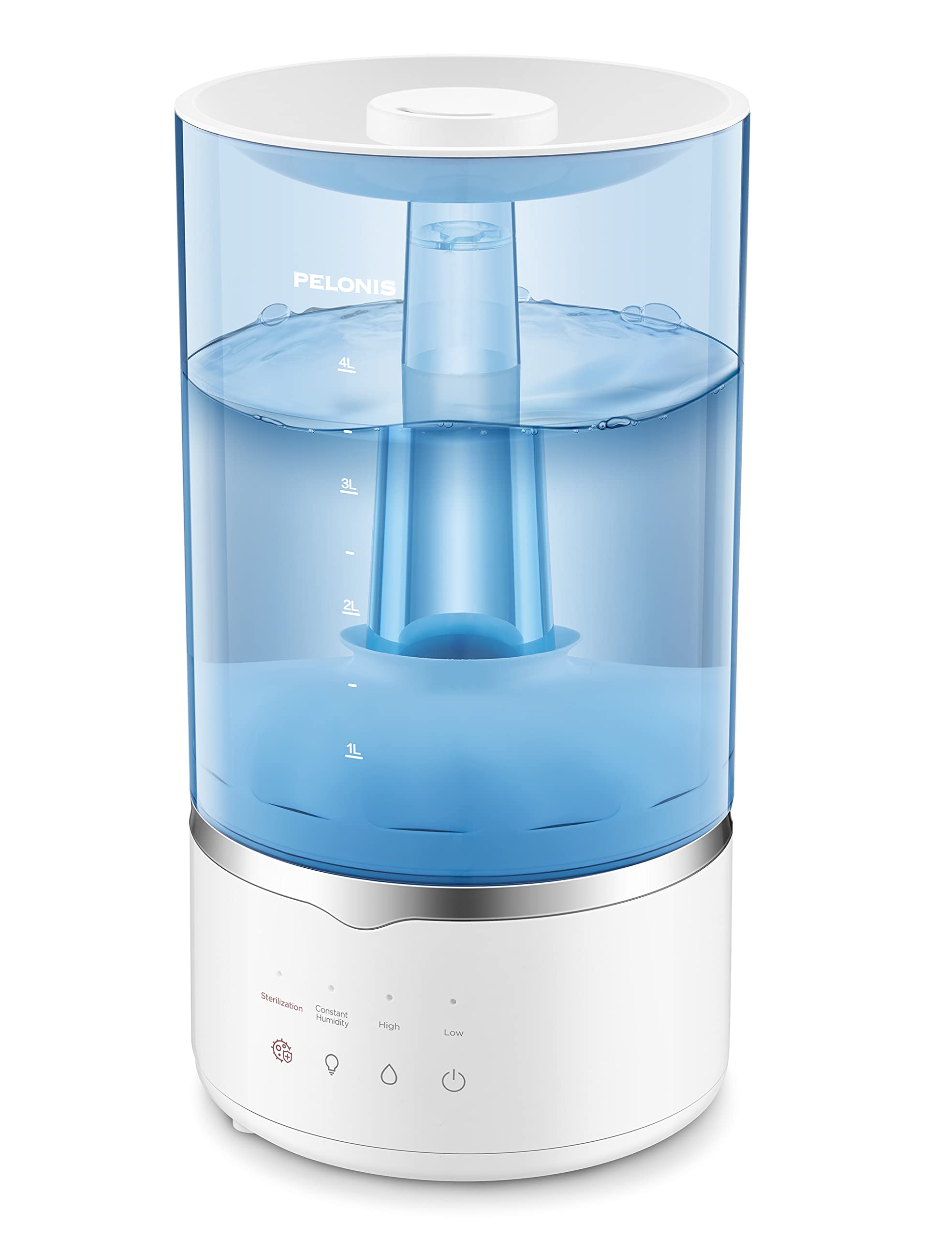 Pelonis Ultrasonic 4L Warm and Cool Mist Humidifiers for Large Room