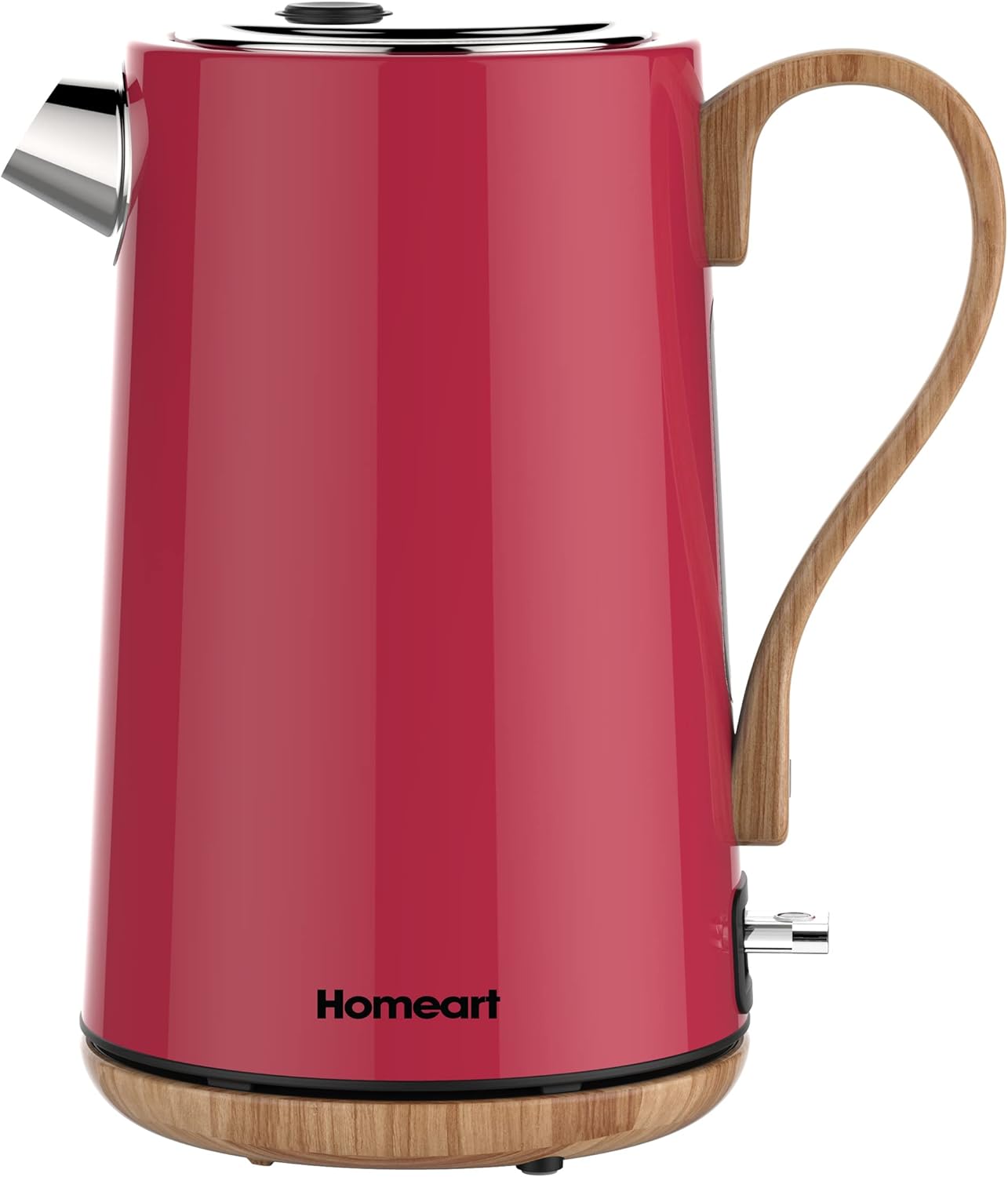 Homeart Panda Cordless Electric Kettle with Wood Detail, 1.7L Capacity