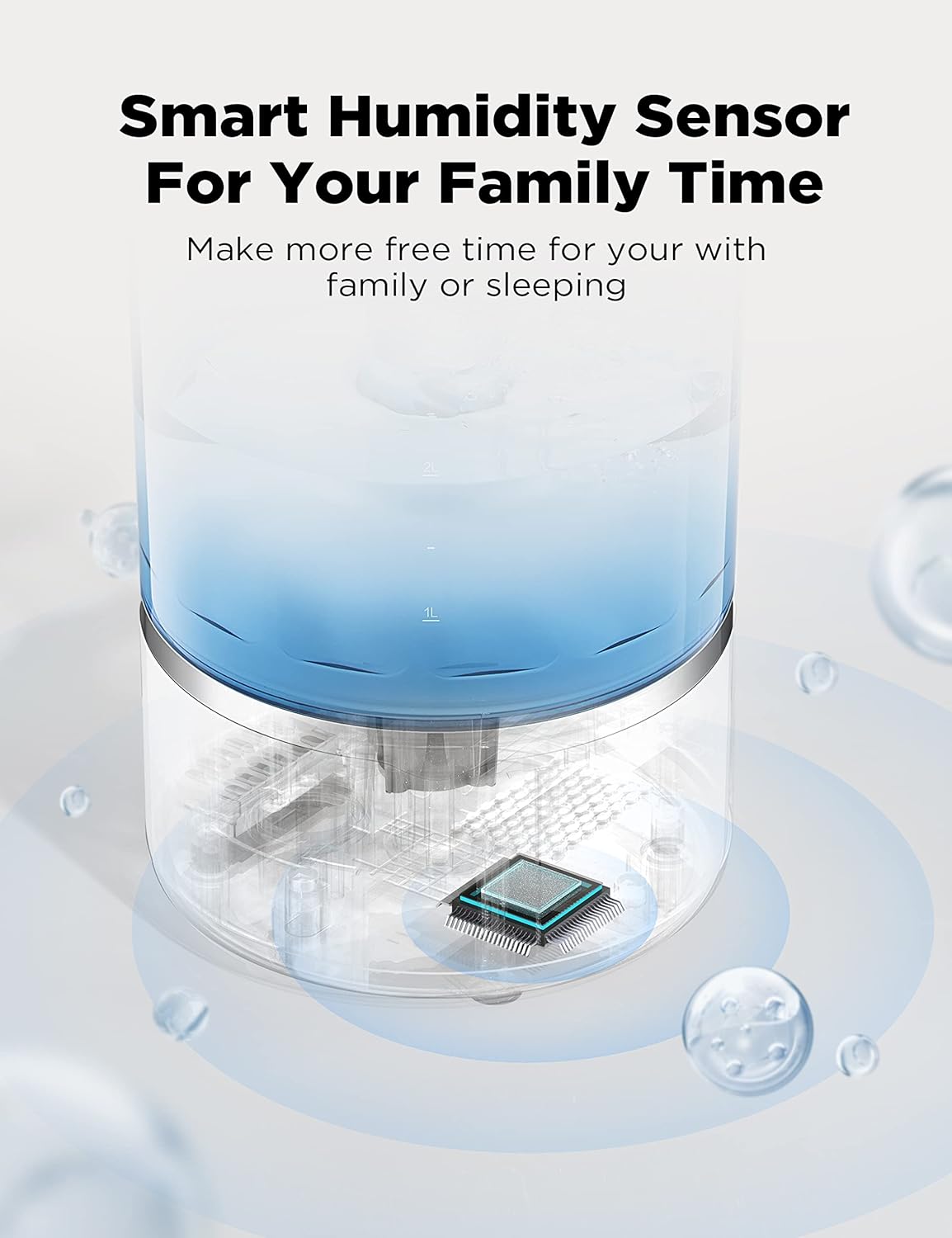 Pelonis Ultrasonic 4L Warm and Cool Mist Humidifiers for Large Room