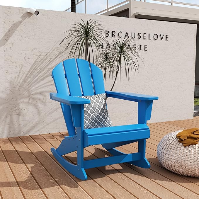 HDPE Adirondack Rocking Chair