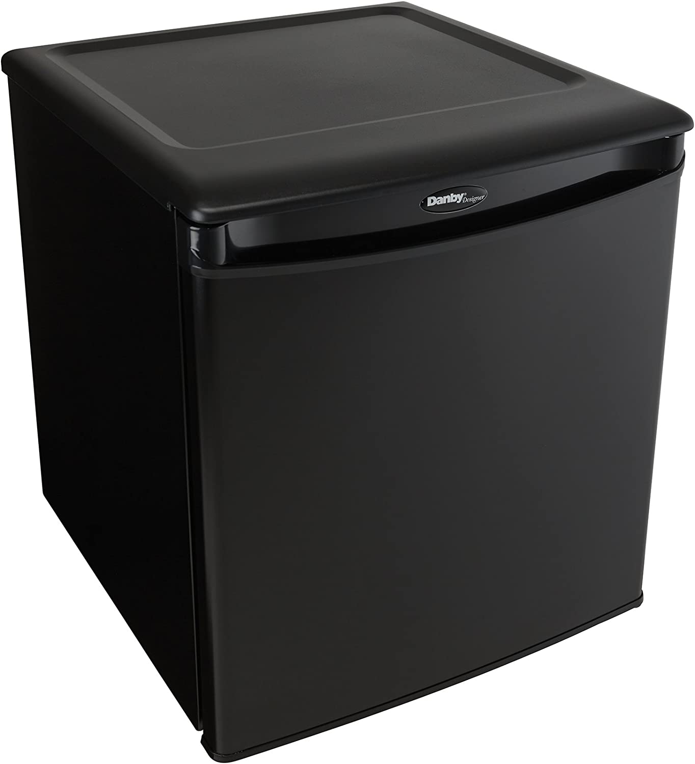 Restored Danby Designer 1.7 cu. ft. Compact Refrigerator (DAR017A2BDD), Black-Factory Refurbished