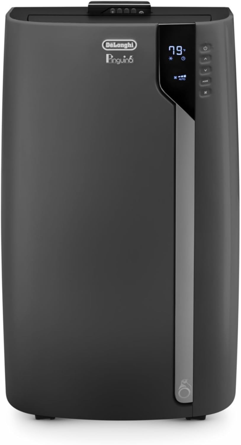 De'Longhi Pinguino PAC EX370LN 3-in-1 Portable Air Conditioner, 500 sq. ft. Dark Gray