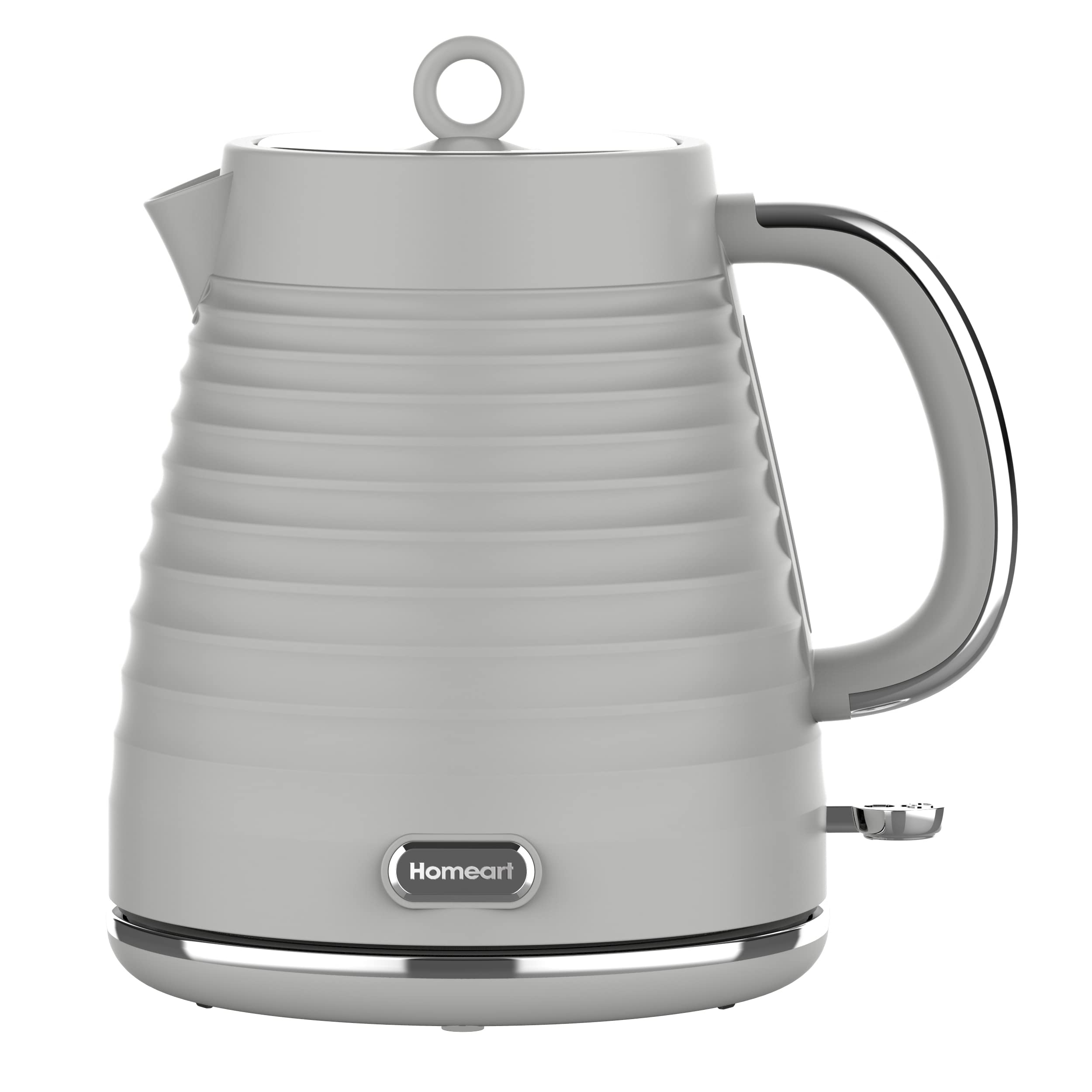 Homeart Riva 1.7L Electric Kettle with Removable Limescale Filter, Gray