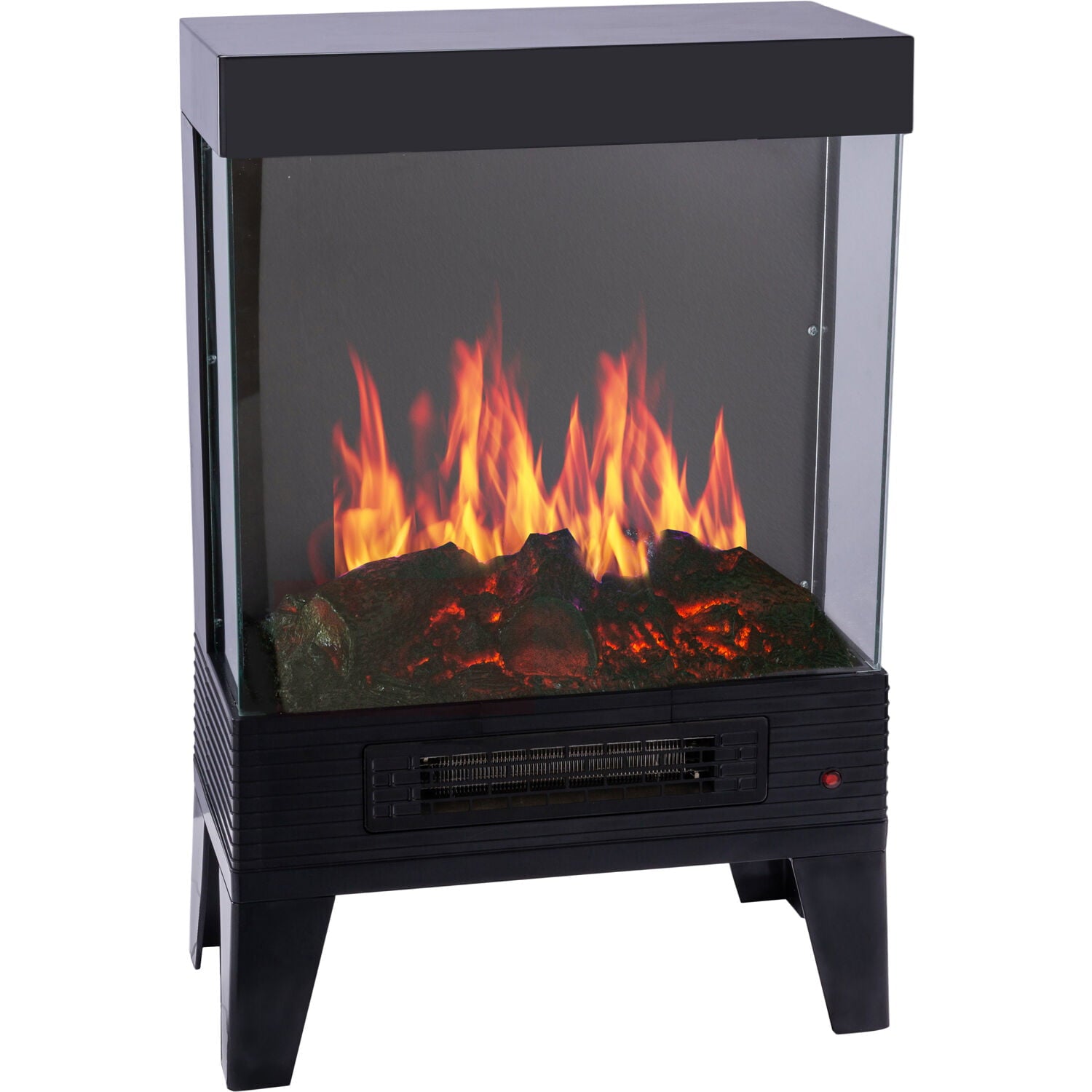 LifeSmart Contemporary Heater Stove with 3-Sided Flame View