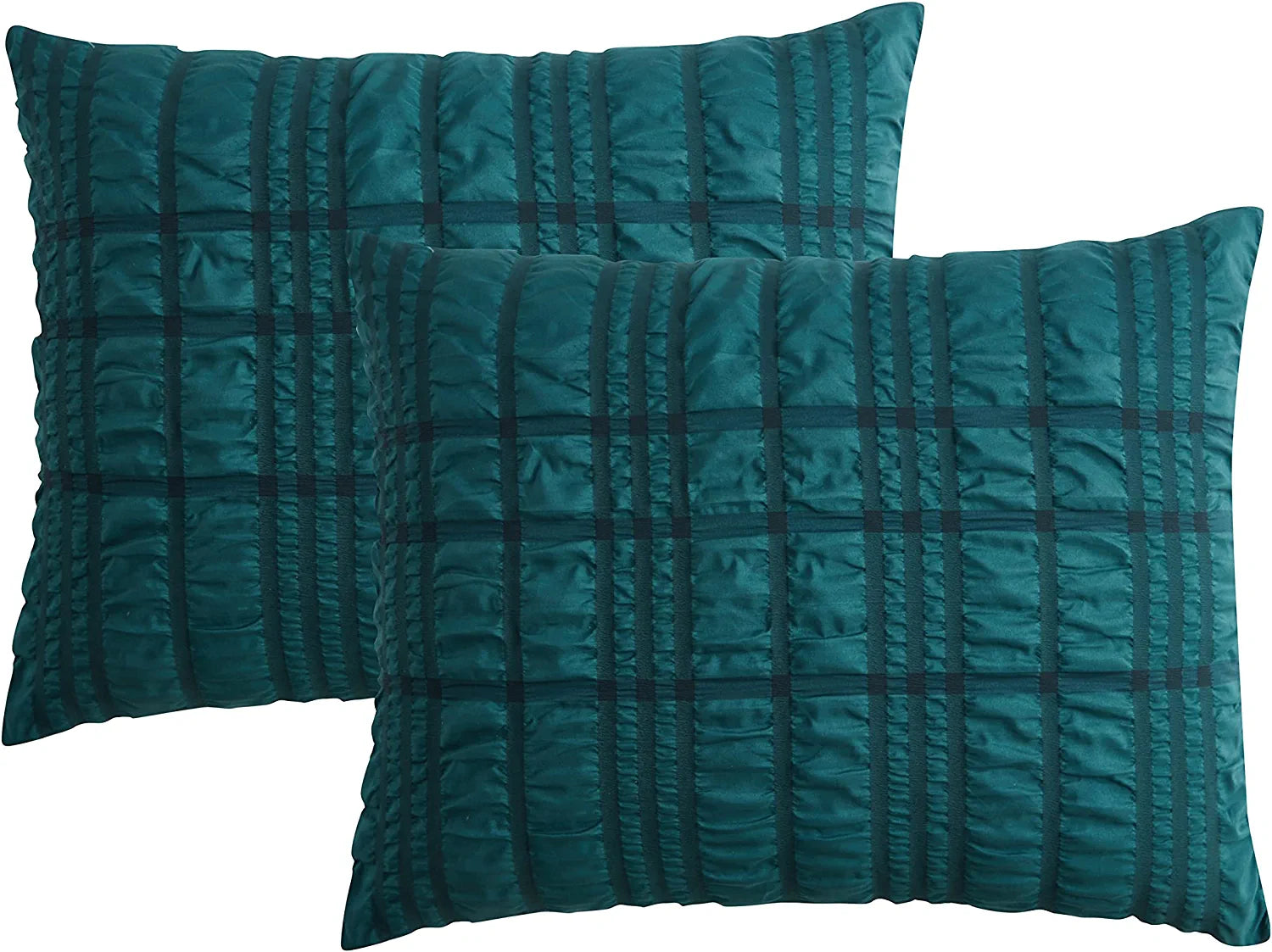 Refinery29 Home Collection Woven Seersucker Plaid Comforter Set, Twin/Twin XL, 2 Pieces