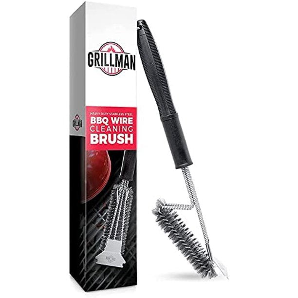 Grillman Cleaning Brush and Scraper - Heavy-Duty Non scratching 18" BBQ Grill Cleaner, Safe Accessories for All Grill Types