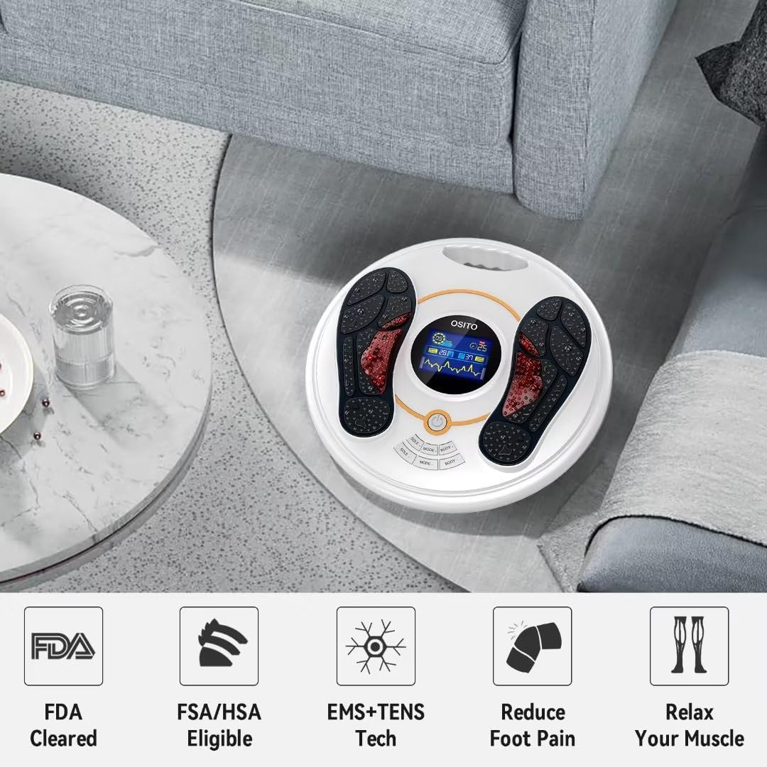 Foot Circulation Plus - EMS Feet and Legs Massager Machine for Neuropathy with Infrared Remote