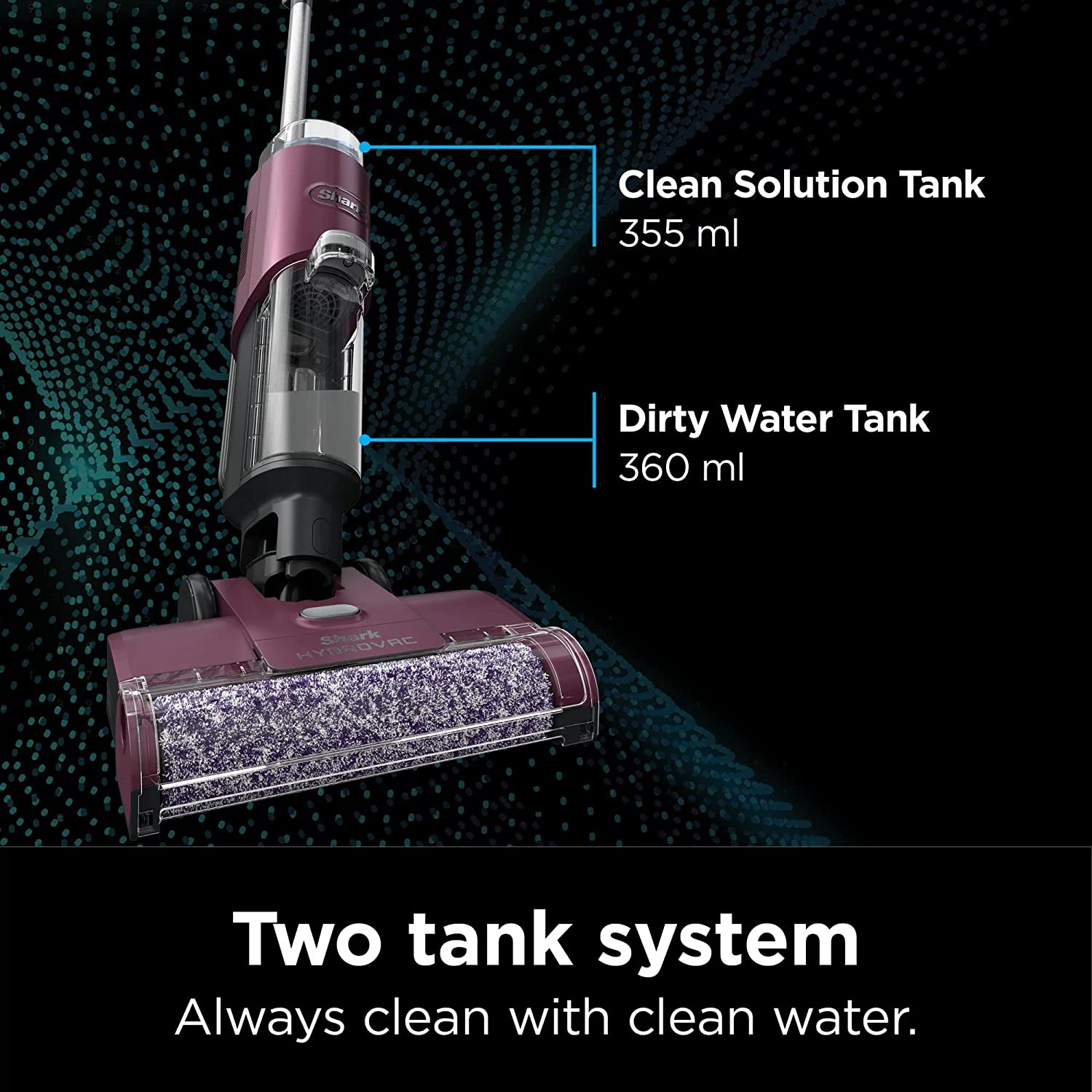 Shark WD100 HydroVac 3-in-1 Vacuum & Mop with Self-Cleaning, 1 Cleaning Solution Included (Renewed)