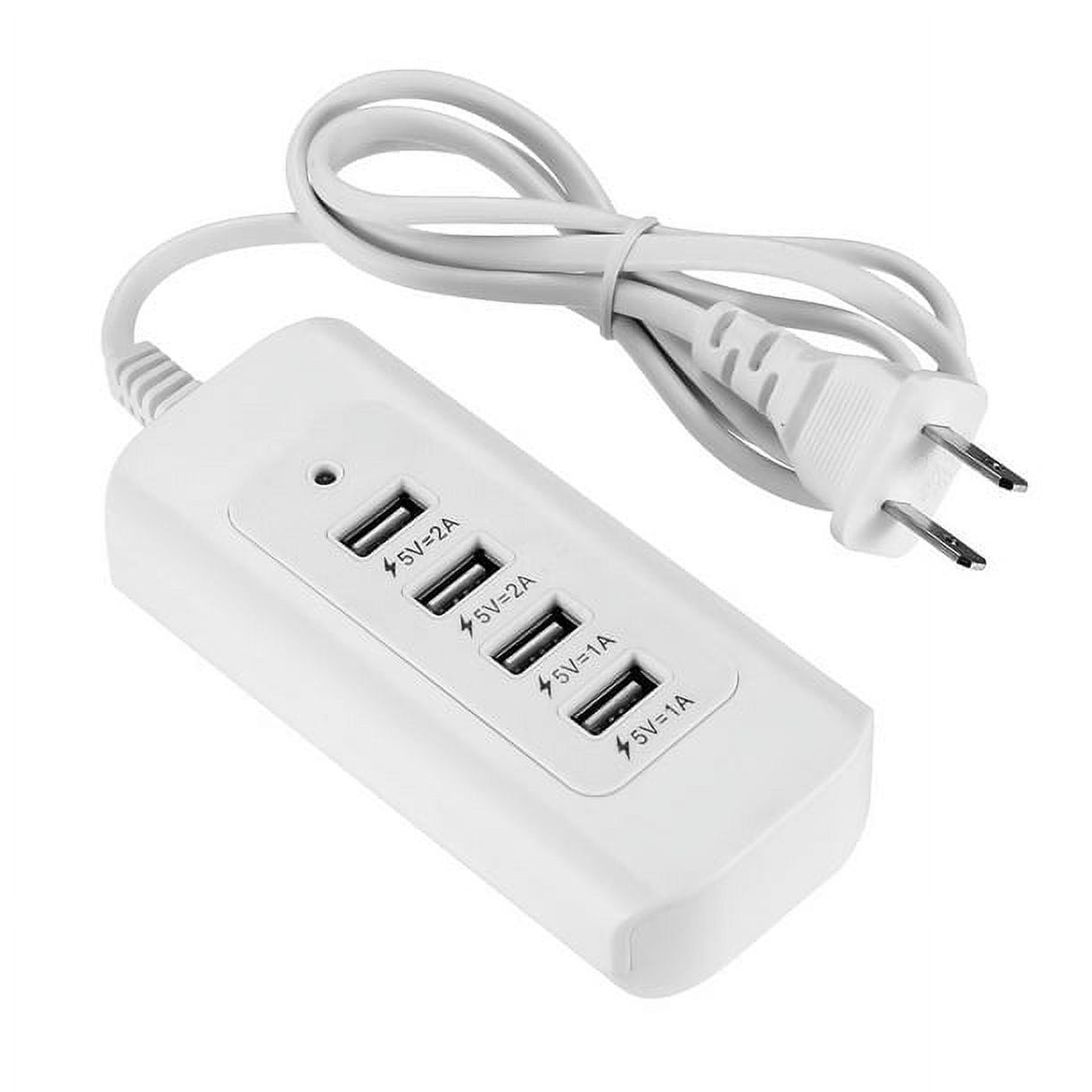 General Travelocity Platinum Series 4-Port USB Hub Charger - White