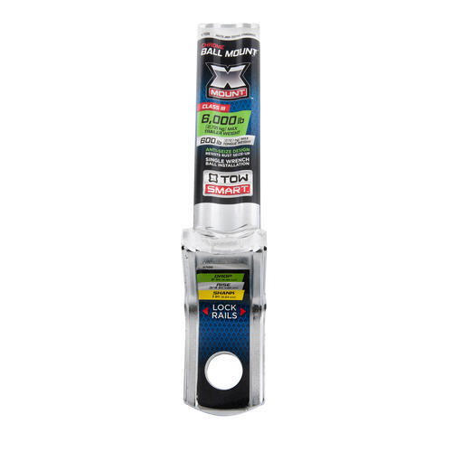TowSmart Class 3 X Mount, 2in Drop, 3/4in. Rise, 1in. Shank, 6000 lb., Chrome