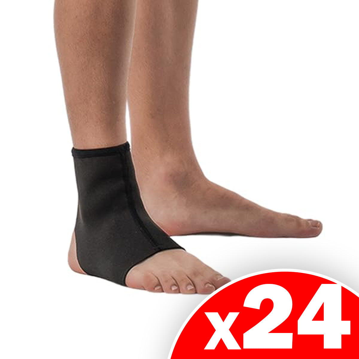 Copper Care Copper Compression Brace For Ankle One Size Fits Most, 24 Pack