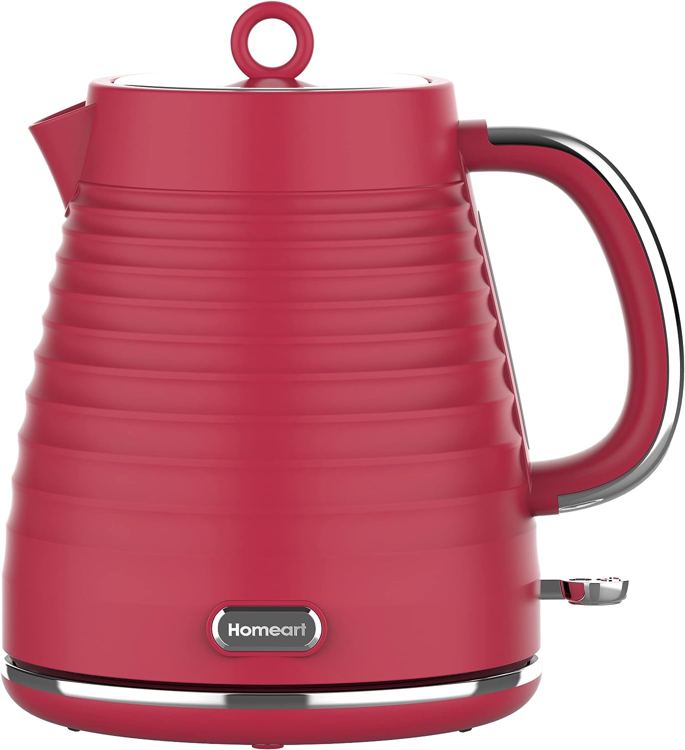 Homeart Riva 1.7L Electric Kettle with Removable Limescale Filter, Red