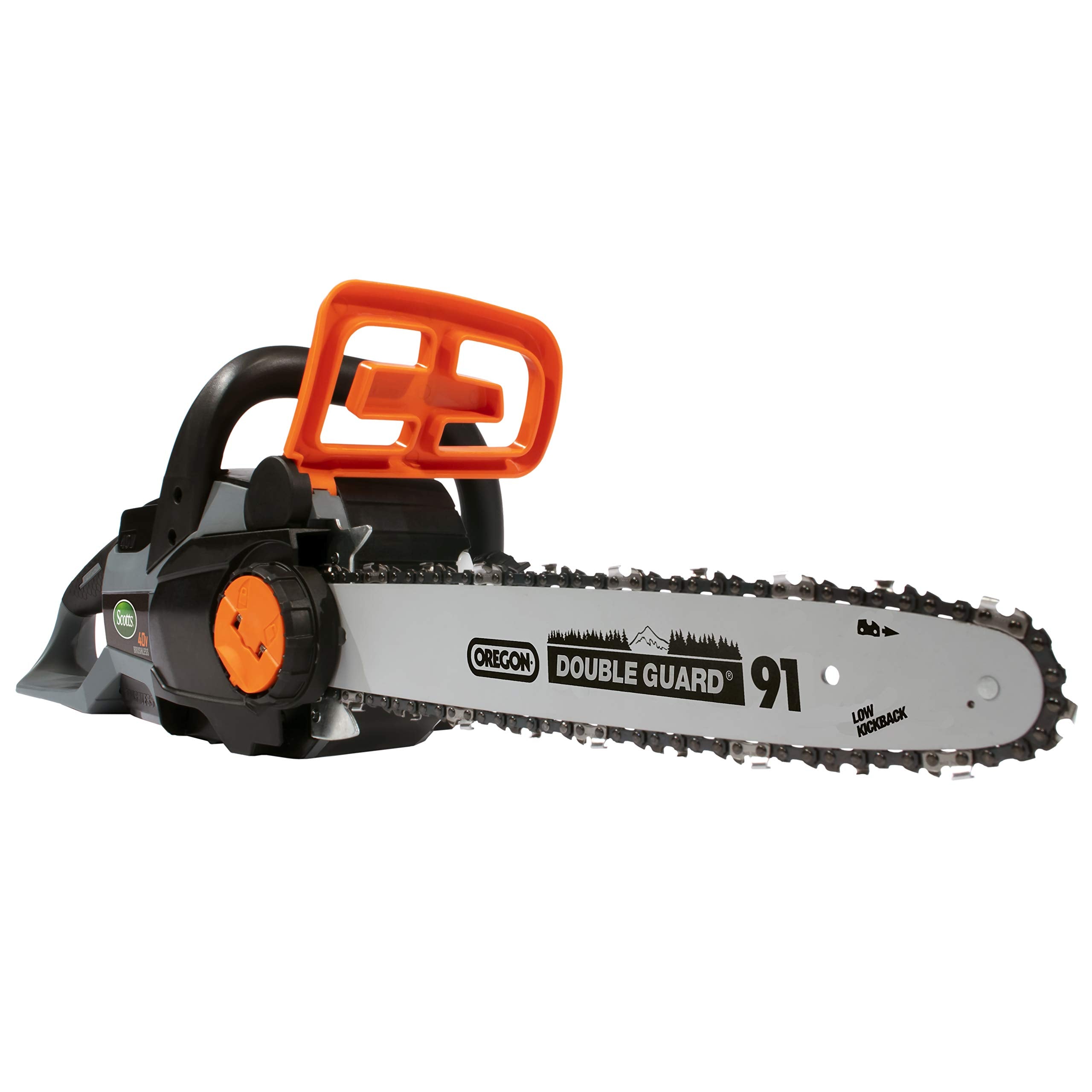 Scotts LCS31140S 14 in. 40-Volt Lithium Ion Cordless Chainsaw, 2Ah Battery and Charger Included